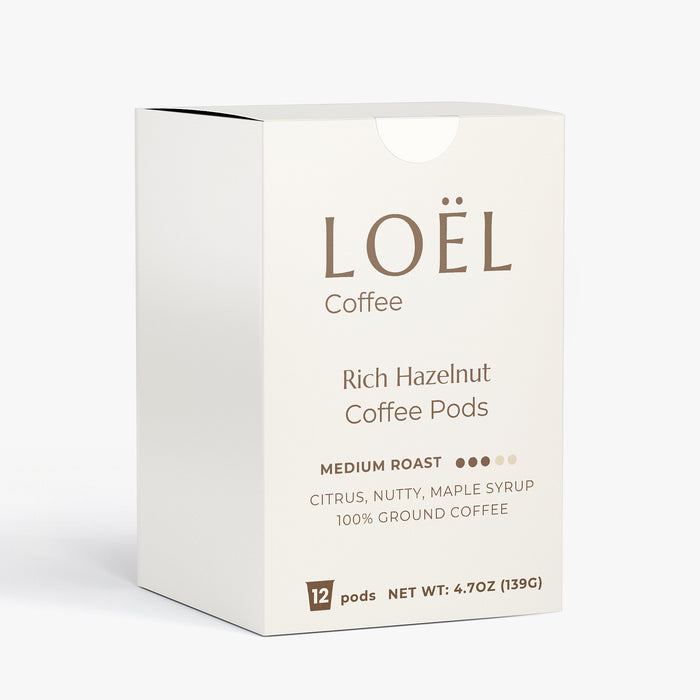 Rich Hazelnut Coffee Pods (Medium Roast)