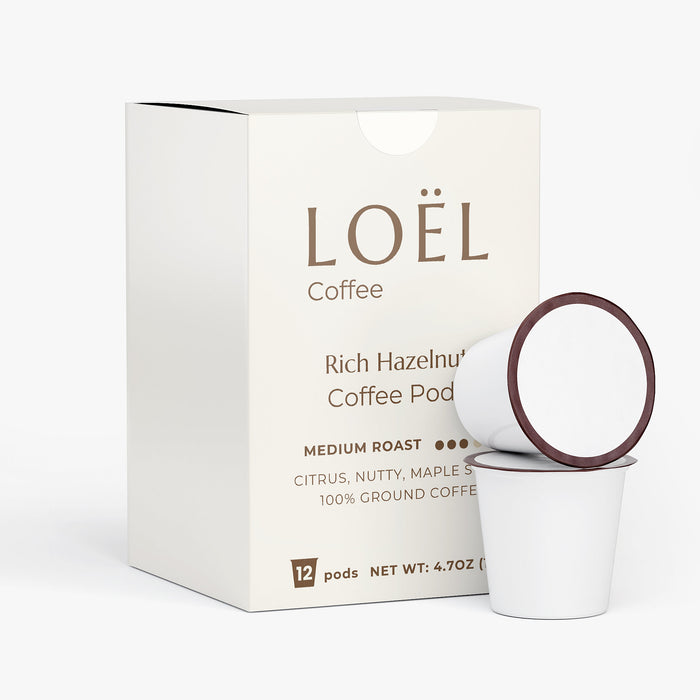 Rich Hazelnut Coffee Pods (Medium Roast)